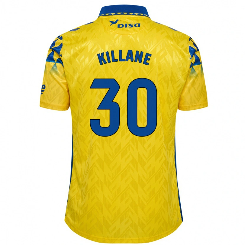 Danxen Mujer Camiseta Álvaro Killane #30 Amarillo Azul 1ª Equipación 2024/25 La Camisa México