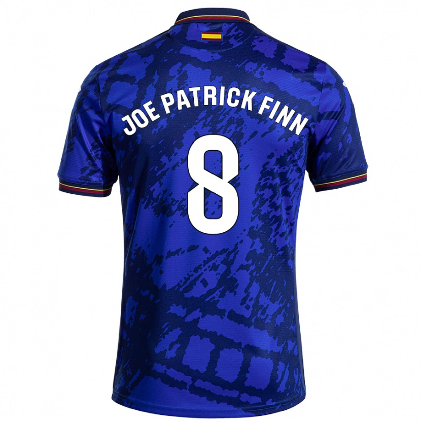 Danxen Mujer Camiseta John Joe Patrick Finn #8 Azul Más Oscuro 1ª Equipación 2024/25 La Camisa México