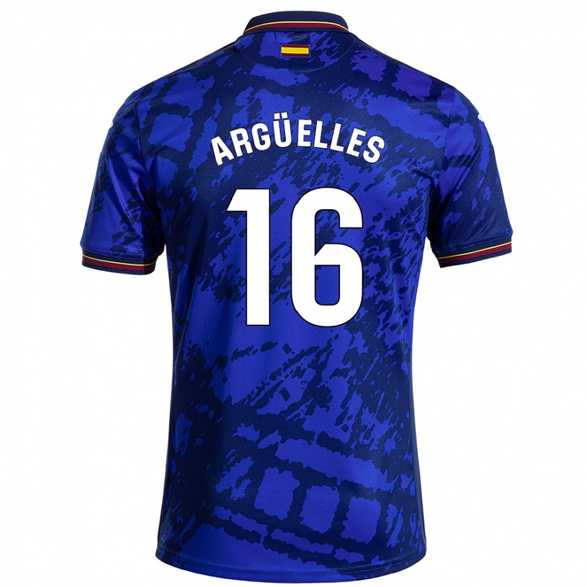 Danxen Mujer Camiseta David Argüelles #16 Azul Más Oscuro 1ª Equipación 2024/25 La Camisa México