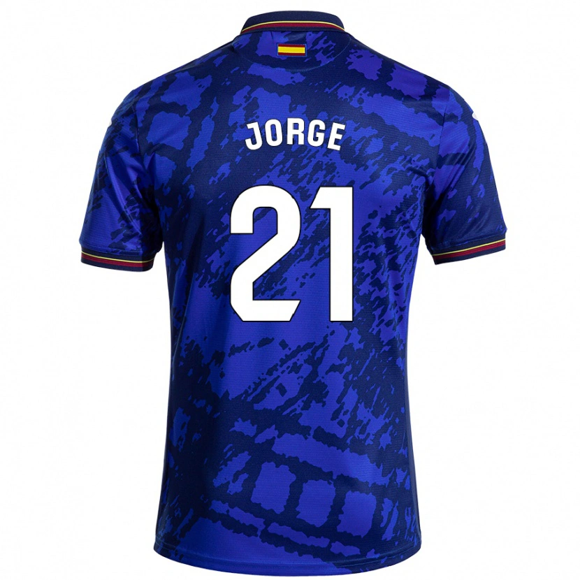 Danxen Mujer Camiseta Jeremy Jorge #21 Azul Más Oscuro 1ª Equipación 2024/25 La Camisa México