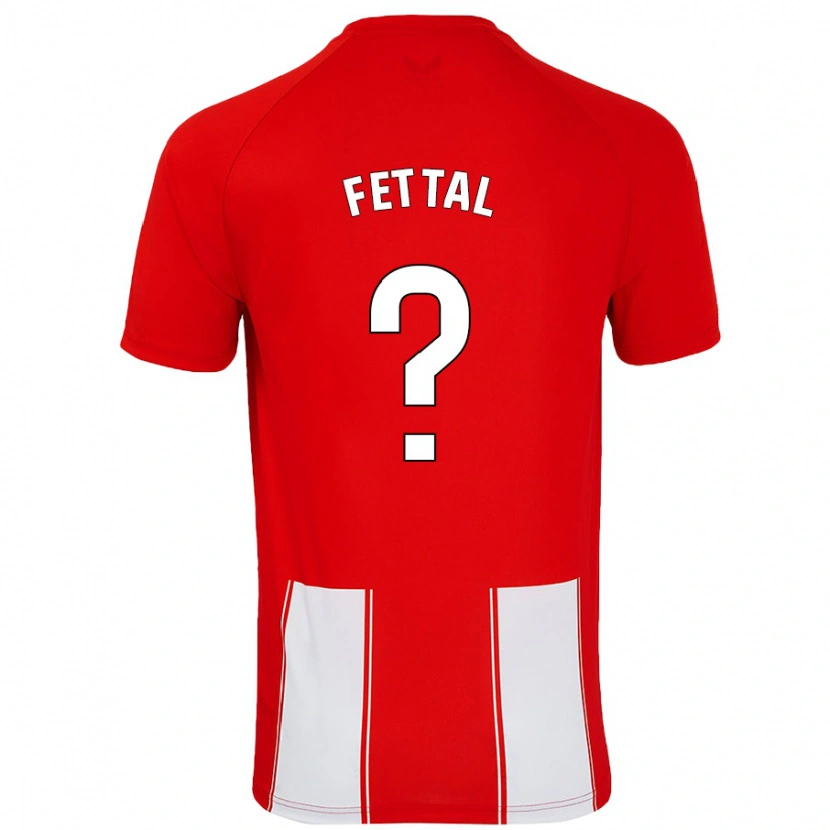 Danxen Mujer Camiseta Rachad Fettal #0 Rojo Blanco 1ª Equipación 2024/25 La Camisa México