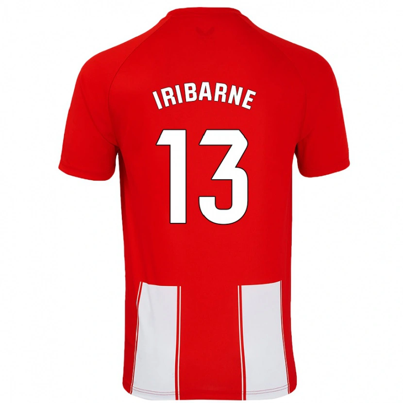 Danxen Mujer Camiseta Bruno Iribarne #13 Rojo Blanco 1ª Equipación 2024/25 La Camisa México