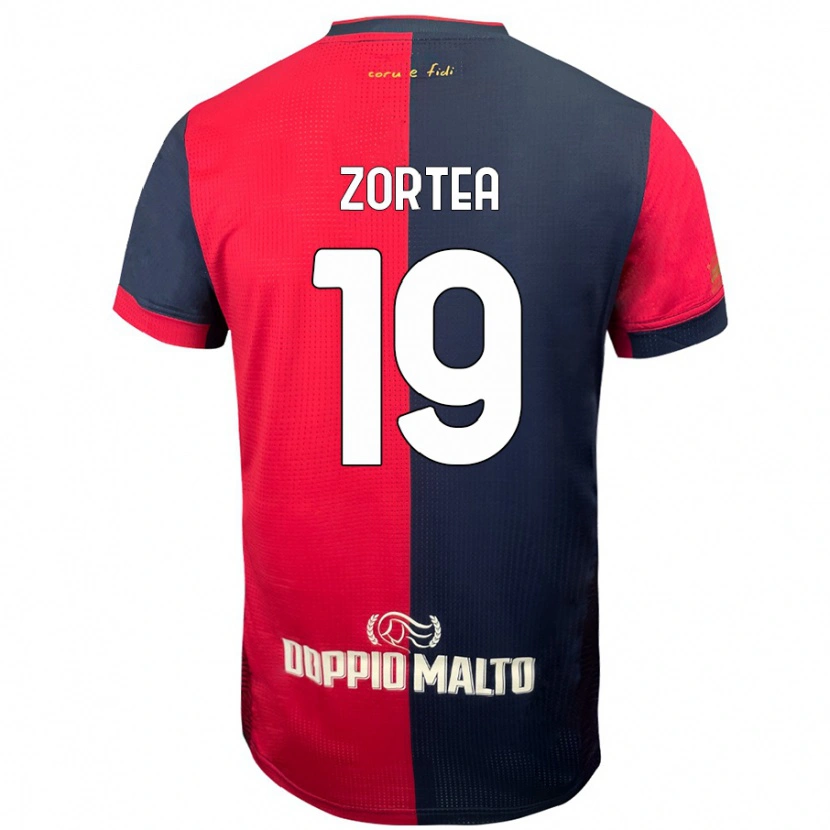 Danxen Mujer Camiseta Nadir Zortea #19 Rojo Azul Más Oscuro 1ª Equipación 2024/25 La Camisa México