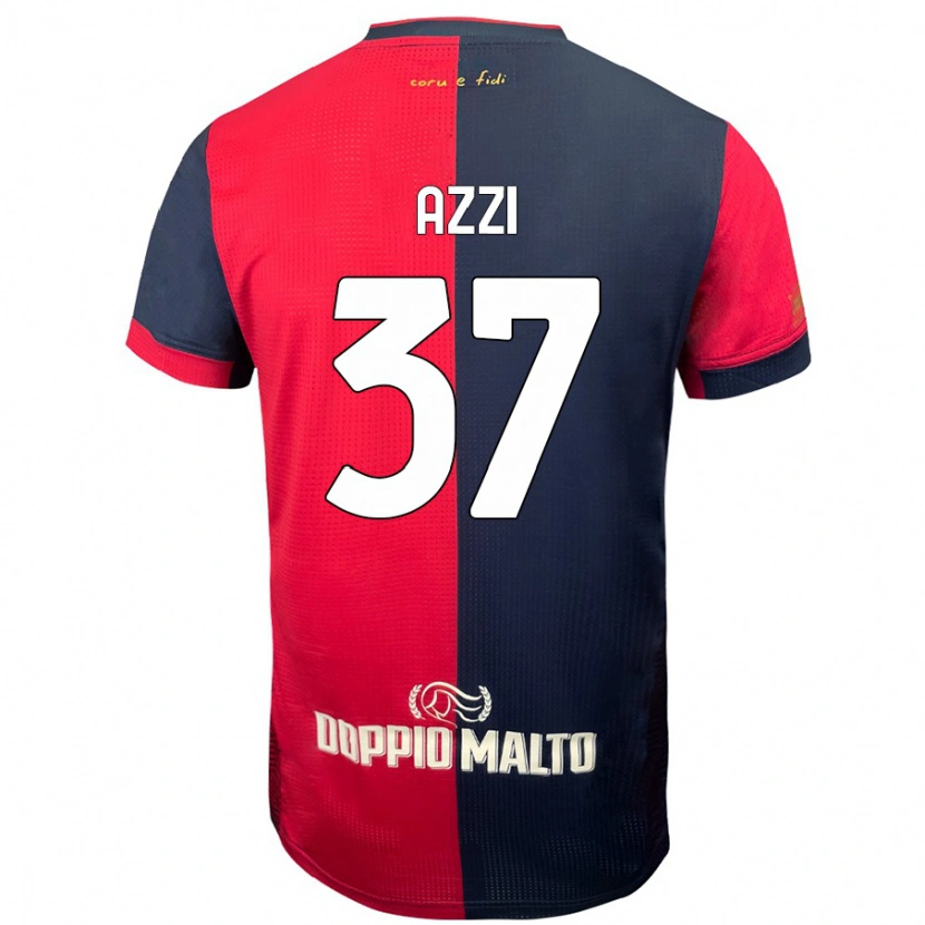 Danxen Mujer Camiseta Paulo Azzi #37 Rojo Azul Más Oscuro 1ª Equipación 2024/25 La Camisa México