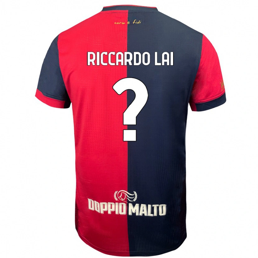 Danxen Mujer Camiseta Riccardo Lai #0 Rojo Azul Más Oscuro 1ª Equipación 2024/25 La Camisa México