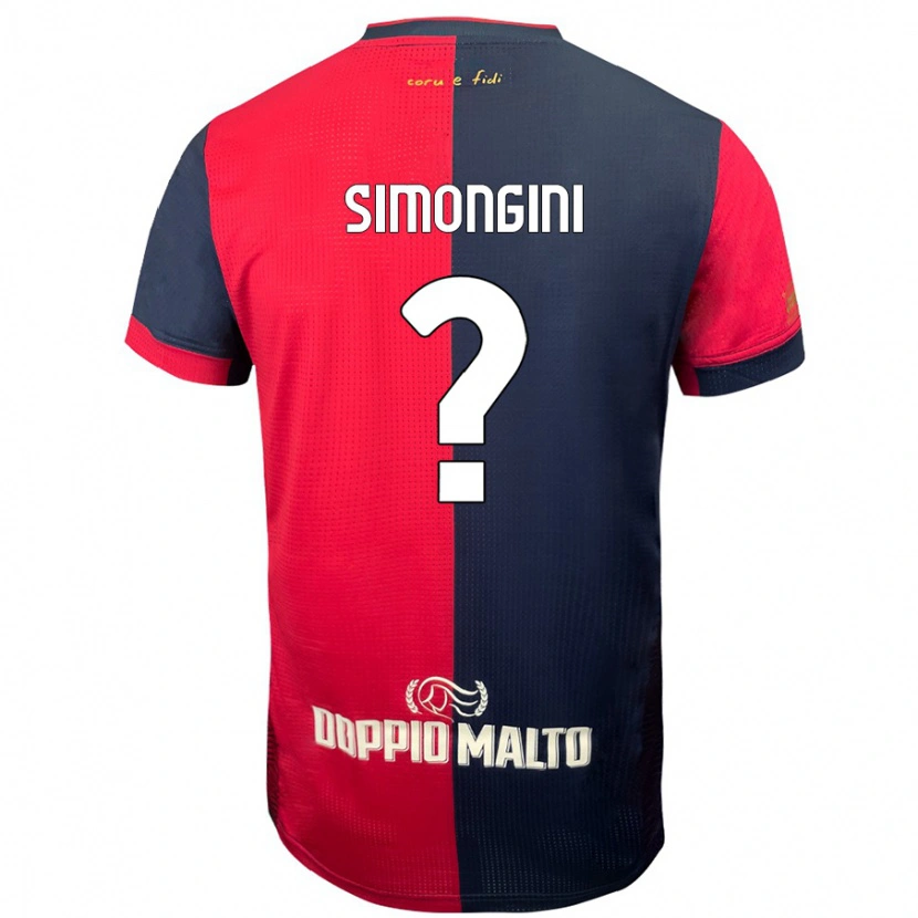 Danxen Mujer Camiseta Andrea Simongini #0 Rojo Azul Más Oscuro 1ª Equipación 2024/25 La Camisa México