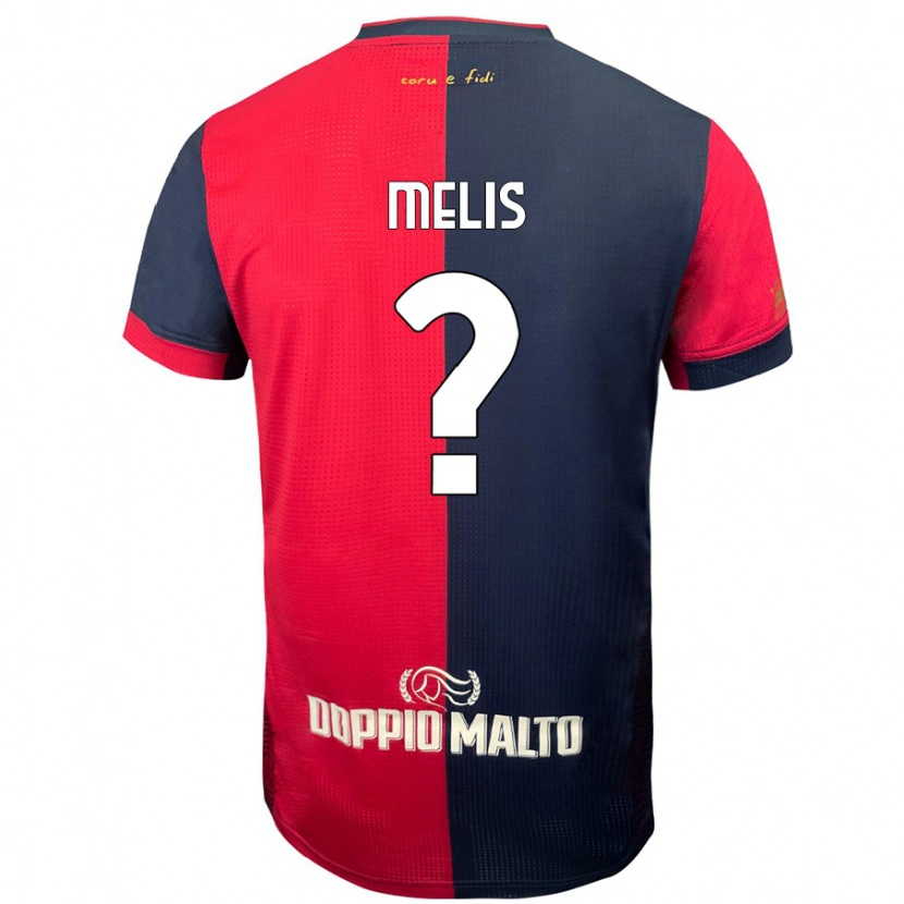 Danxen Mujer Camiseta Gabriele Melis #0 Rojo Azul Más Oscuro 1ª Equipación 2024/25 La Camisa México