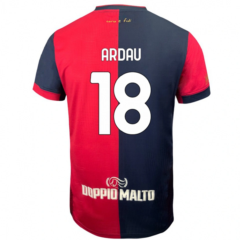 Danxen Mujer Camiseta Samuel Ardau #18 Rojo Azul Más Oscuro 1ª Equipación 2024/25 La Camisa México