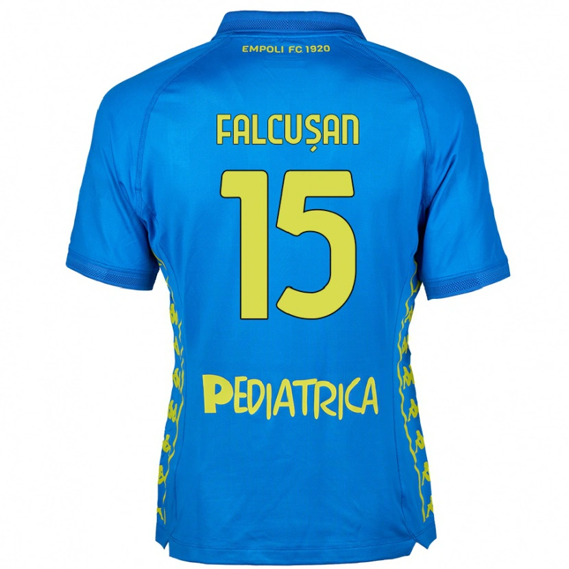 Danxen Mujer Camiseta Darius Fălcușan #15 Azul 1ª Equipación 2024/25 La Camisa México