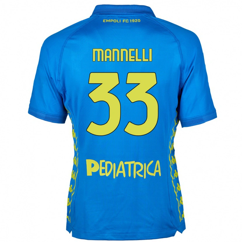 Danxen Mujer Camiseta Matteo Mannelli #33 Azul 1ª Equipación 2024/25 La Camisa México