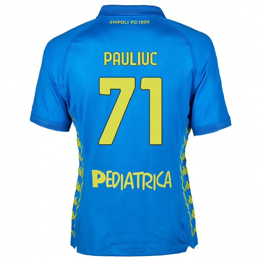 Danxen Mujer Camiseta Nicolò Pauliuc #71 Azul 1ª Equipación 2024/25 La Camisa México