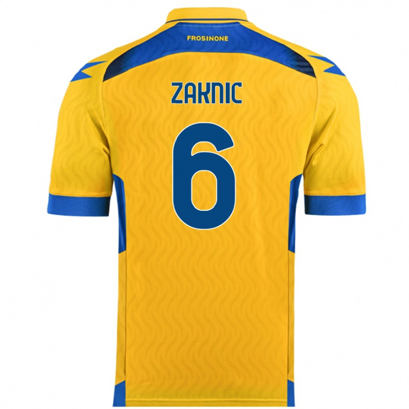 Danxen Mujer Camiseta Lazar Zaknic #6 Amarillo 1ª Equipación 2024/25 La Camisa México