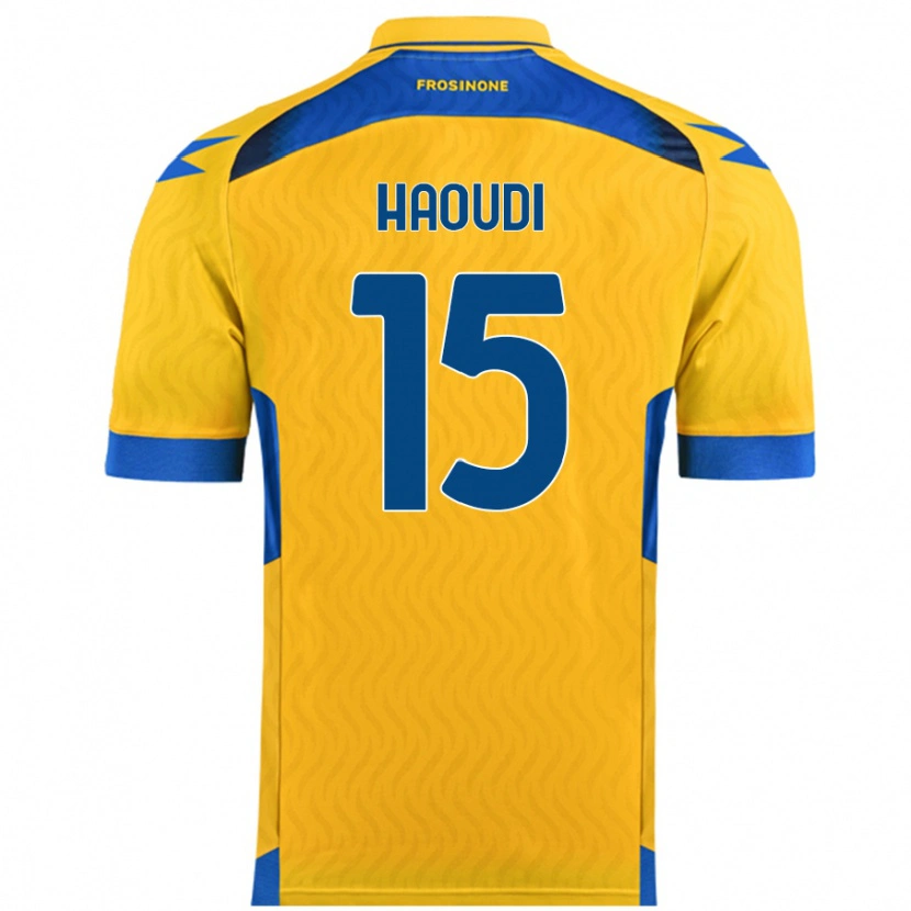 Danxen Mujer Camiseta Hamza Haoudi #15 Amarillo 1ª Equipación 2024/25 La Camisa México