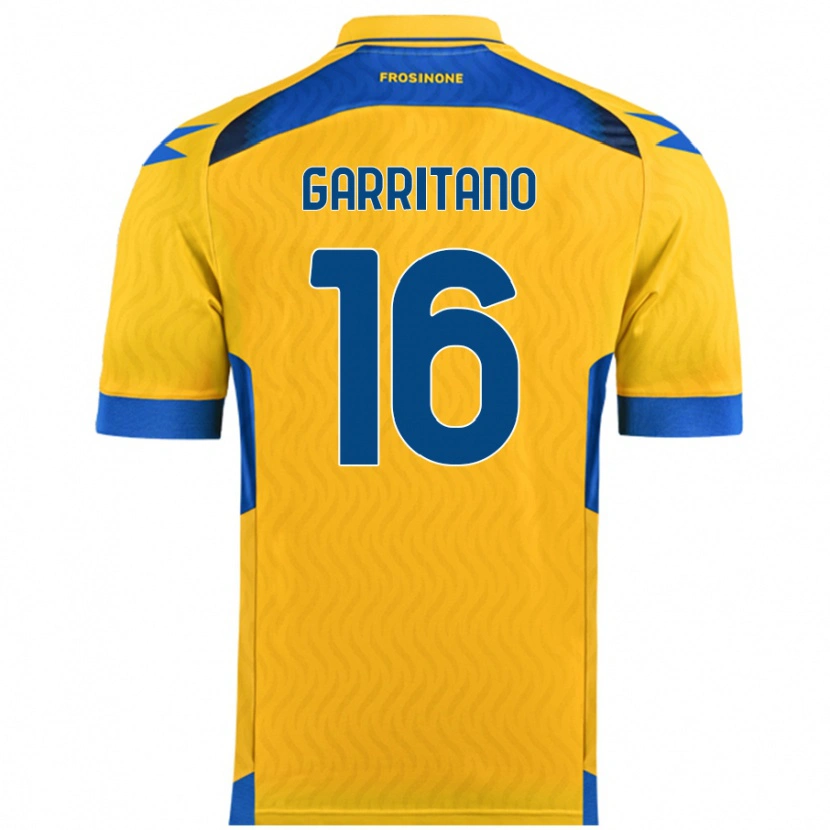 Danxen Mujer Camiseta Luca Garritano #16 Amarillo 1ª Equipación 2024/25 La Camisa México