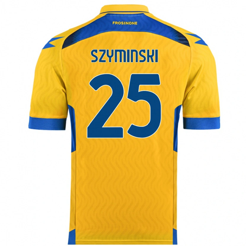 Danxen Mujer Camiseta Przemyslaw Szyminski #25 Amarillo 1ª Equipación 2024/25 La Camisa México