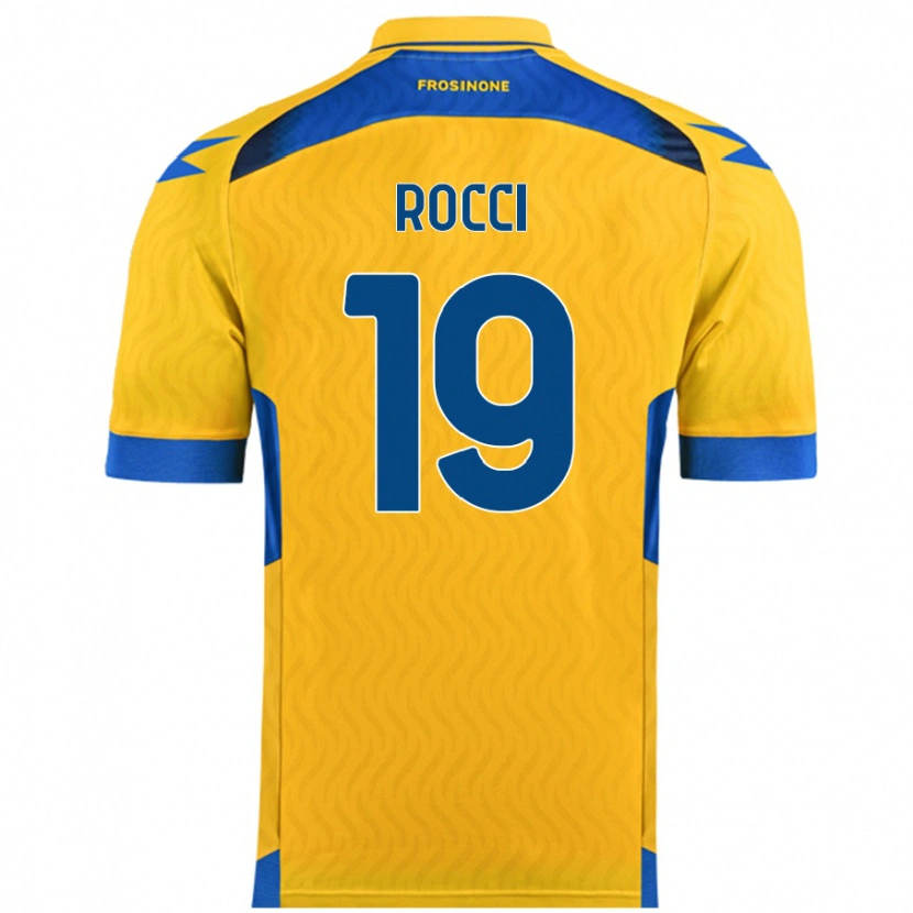 Danxen Mujer Camiseta Valerio Rocci #19 Amarillo 1ª Equipación 2024/25 La Camisa México
