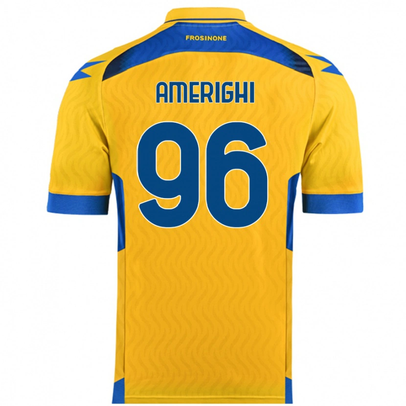 Danxen Mujer Camiseta Igor Amerighi #96 Amarillo 1ª Equipación 2024/25 La Camisa México