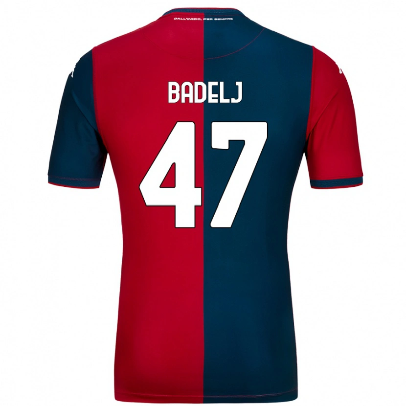 Danxen Mujer Camiseta Milan Badelj #47 Rojo Azul Oscuro 1ª Equipación 2024/25 La Camisa México