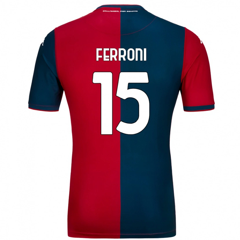 Danxen Mujer Camiseta Leonardo Ferroni #15 Rojo Azul Oscuro 1ª Equipación 2024/25 La Camisa México