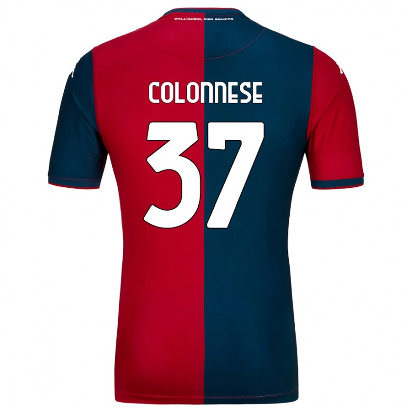 Danxen Mujer Camiseta Lorenzo Colonnese #37 Rojo Azul Oscuro 1ª Equipación 2024/25 La Camisa México