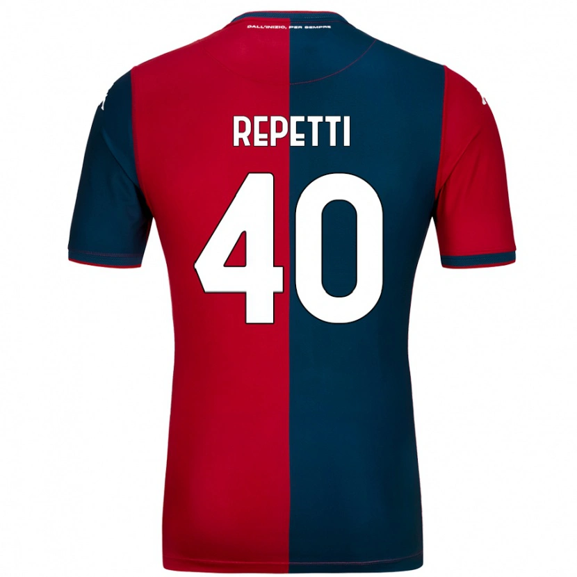 Danxen Mujer Camiseta Chiara Repetti #40 Rojo Azul Oscuro 1ª Equipación 2024/25 La Camisa México