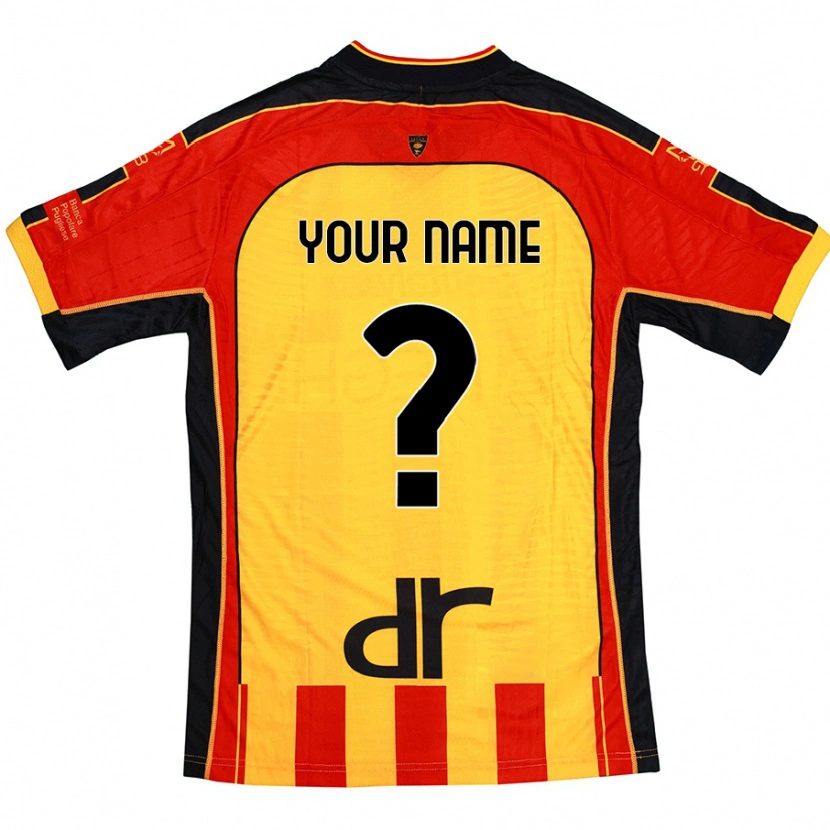 Danxen Mujer Camiseta Su Nombre #0 Amarillo Rojo 1ª Equipación 2024/25 La Camisa México