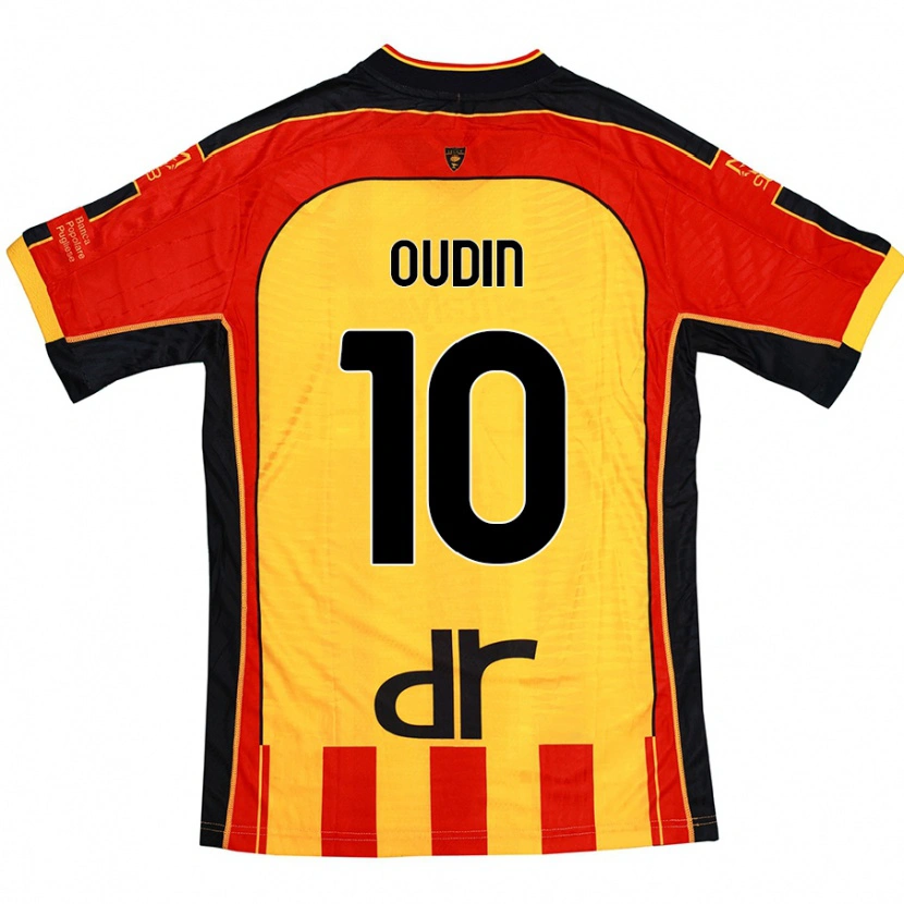 Danxen Mujer Camiseta Rémi Oudin #10 Amarillo Rojo 1ª Equipación 2024/25 La Camisa México