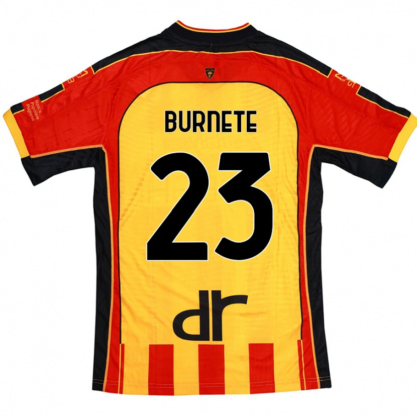 Danxen Mujer Camiseta Rareș Burnete #23 Amarillo Rojo 1ª Equipación 2024/25 La Camisa México