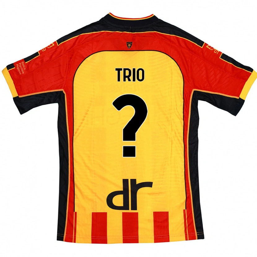 Danxen Mujer Camiseta Stefano Trio #0 Amarillo Rojo 1ª Equipación 2024/25 La Camisa México