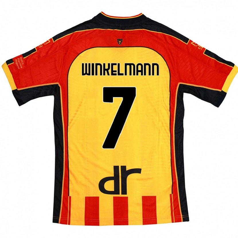Danxen Mujer Camiseta Till Winkelmann #7 Amarillo Rojo 1ª Equipación 2024/25 La Camisa México