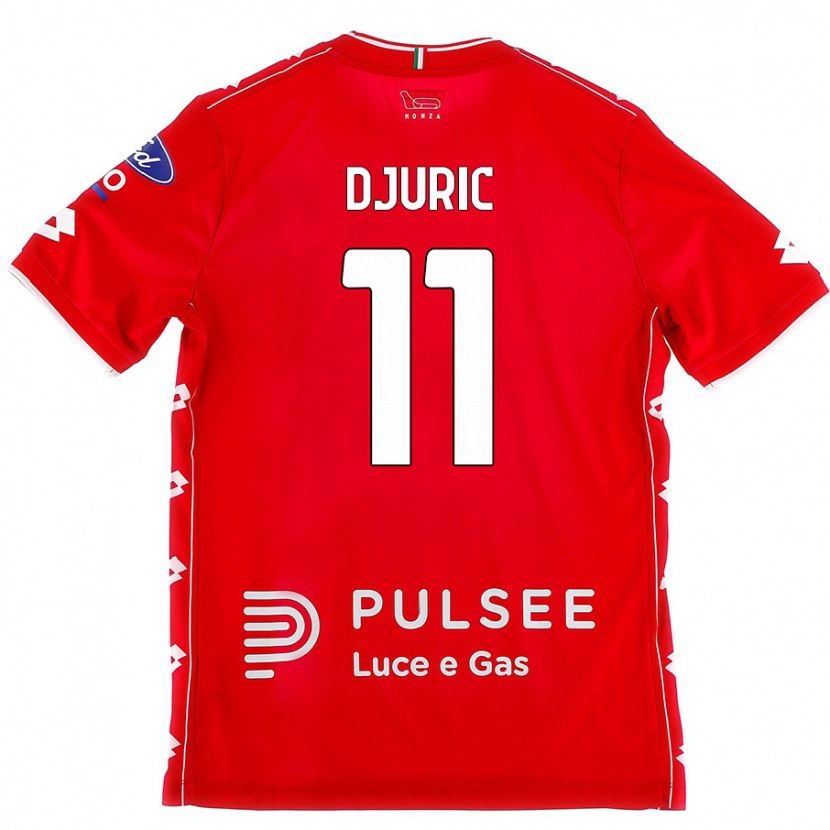 Danxen Mujer Camiseta Milan Djuric #11 Rojo Blanco 1ª Equipación 2024/25 La Camisa México