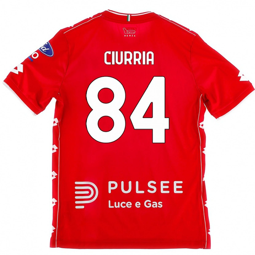 Danxen Mujer Camiseta Patrick Ciurria #84 Rojo Blanco 1ª Equipación 2024/25 La Camisa México
