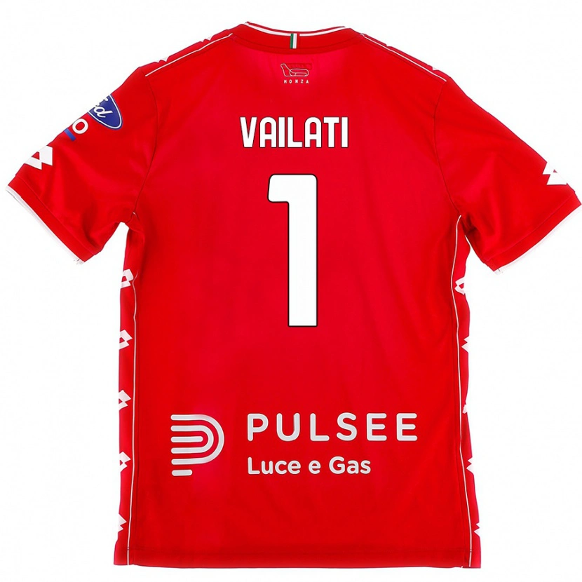 Danxen Mujer Camiseta Andrea Vailati #1 Rojo Blanco 1ª Equipación 2024/25 La Camisa México