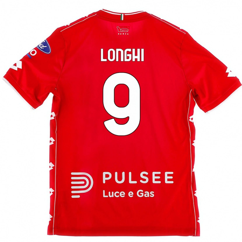 Danxen Mujer Camiseta Jordan Longhi #9 Rojo Blanco 1ª Equipación 2024/25 La Camisa México