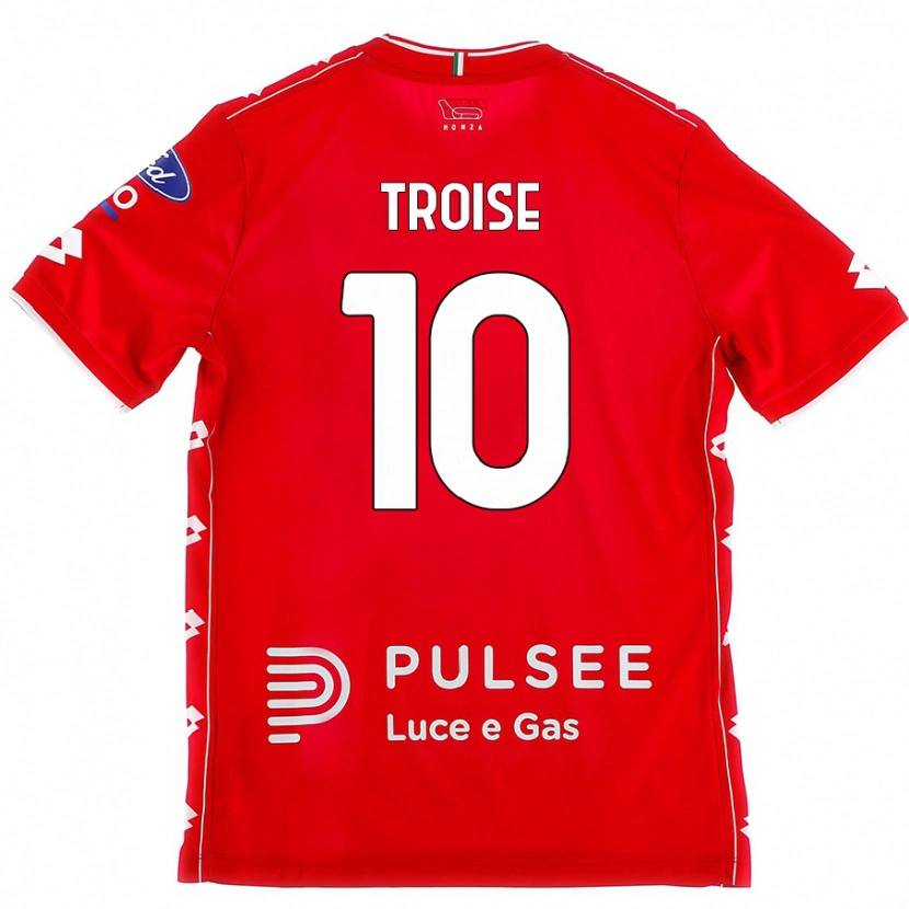 Danxen Mujer Camiseta Antonio Troise #10 Rojo Blanco 1ª Equipación 2024/25 La Camisa México
