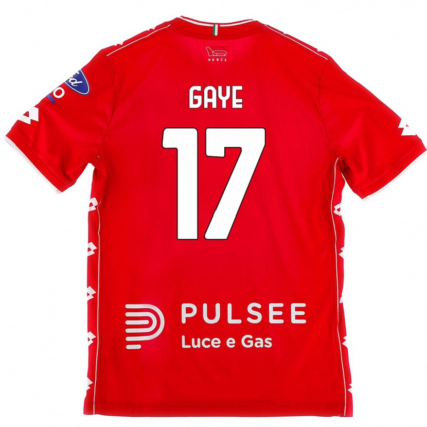 Danxen Mujer Camiseta Mamadou Gaye #17 Rojo Blanco 1ª Equipación 2024/25 La Camisa México