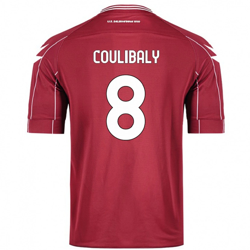 Danxen Mujer Camiseta Mamadou Coulibaly #8 Borgoña 1ª Equipación 2024/25 La Camisa México