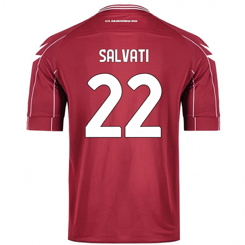 Danxen Mujer Camiseta Gregorio Salvati #22 Borgoña 1ª Equipación 2024/25 La Camisa México