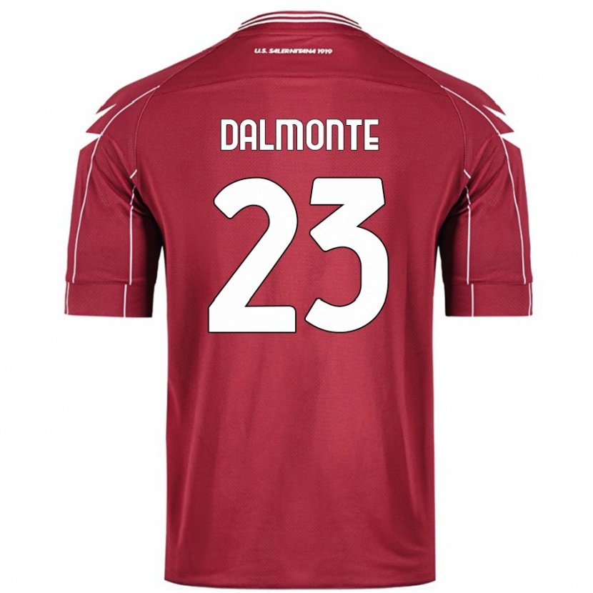 Danxen Mujer Camiseta Nicola Dalmonte #23 Borgoña 1ª Equipación 2024/25 La Camisa México
