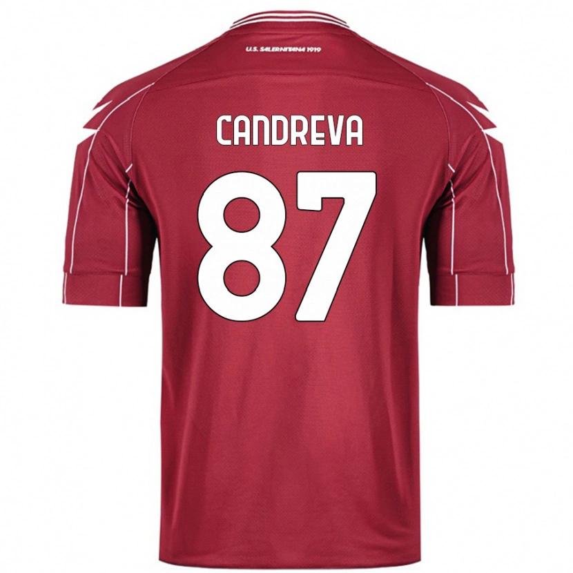 Danxen Mujer Camiseta Antonio Candreva #87 Borgoña 1ª Equipación 2024/25 La Camisa México