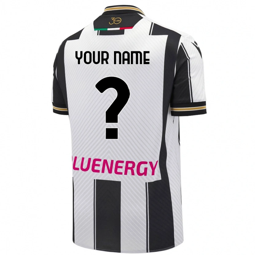 Danxen Mujer Camiseta Su Nombre #0 Blanco Negro 1ª Equipación 2024/25 La Camisa México