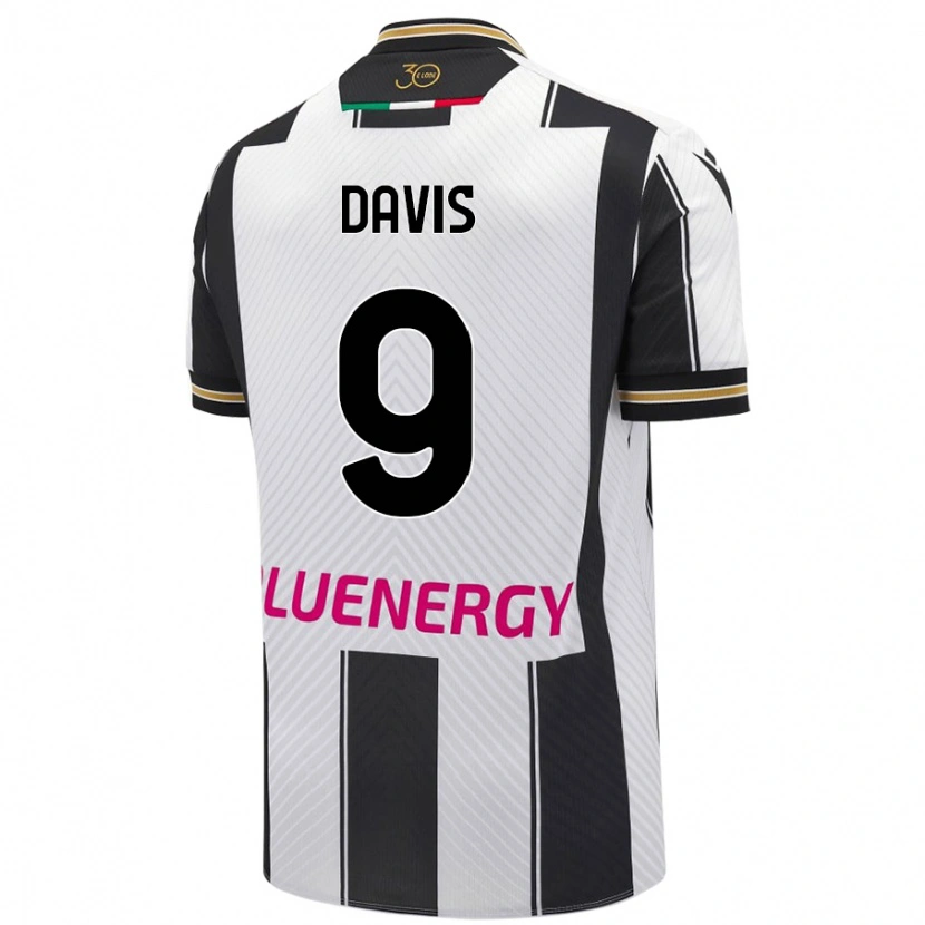 Danxen Mujer Camiseta Keinan Davis #9 Blanco Negro 1ª Equipación 2024/25 La Camisa México