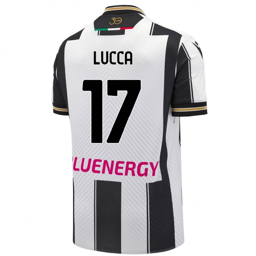 Danxen Mujer Camiseta Lorenzo Lucca #17 Blanco Negro 1ª Equipación 2024/25 La Camisa México