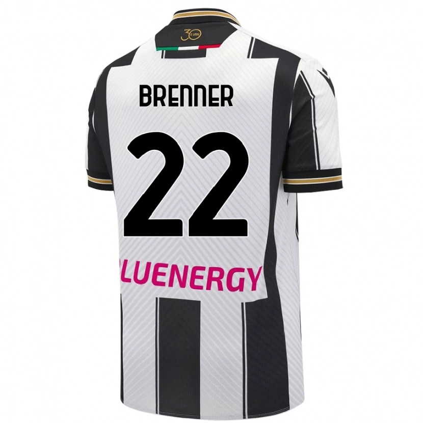 Danxen Mujer Camiseta Brenner #22 Blanco Negro 1ª Equipación 2024/25 La Camisa México