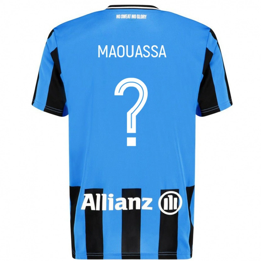 Danxen Mujer Camiseta Faitout Maouassa #0 Azul Cielo Negro 1ª Equipación 2024/25 La Camisa México