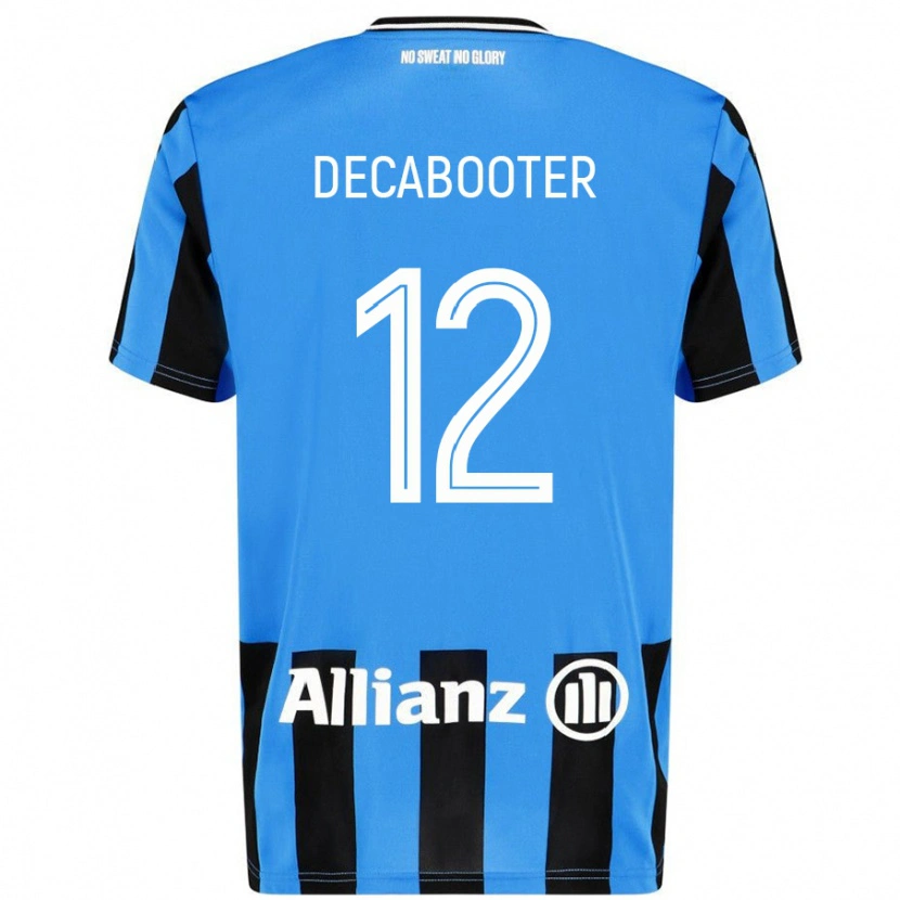 Danxen Mujer Camiseta Marith Decabooter #12 Azul Cielo Negro 1ª Equipación 2024/25 La Camisa México