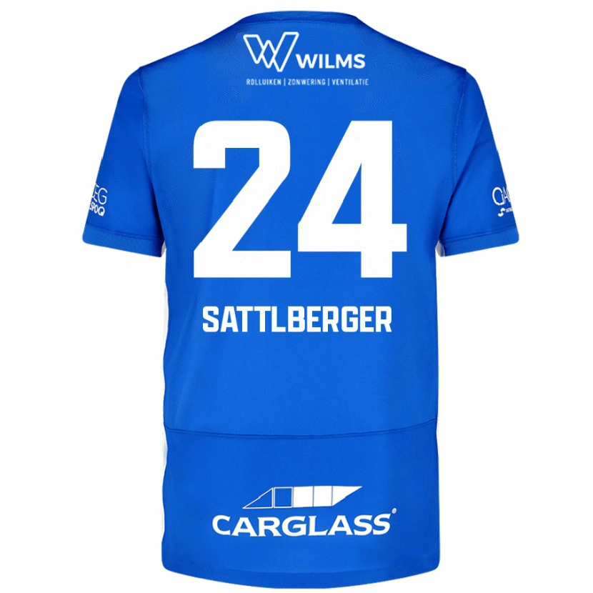 Danxen Mujer Camiseta Nikolas Sattlberger #24 Azul 1ª Equipación 2024/25 La Camisa México