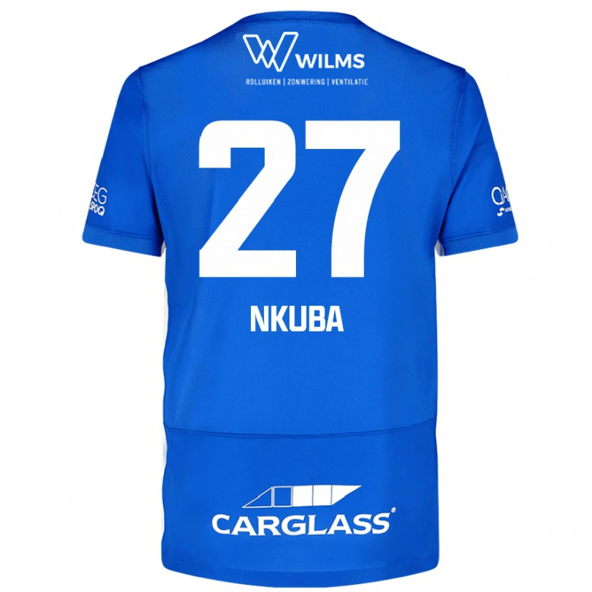 Danxen Mujer Camiseta Ken Nkuba #27 Azul 1ª Equipación 2024/25 La Camisa México