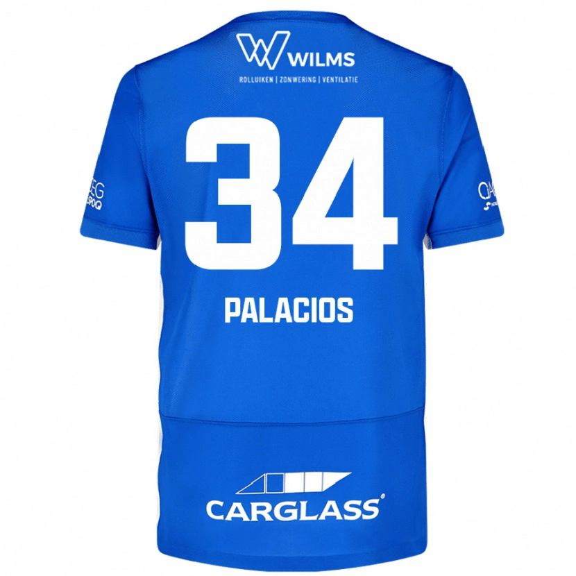 Danxen Mujer Camiseta Adrián Palacios #34 Azul 1ª Equipación 2024/25 La Camisa México