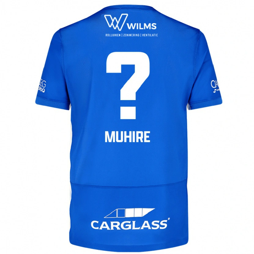 Danxen Mujer Camiseta Ian-Confiance Muhire #0 Azul 1ª Equipación 2024/25 La Camisa México